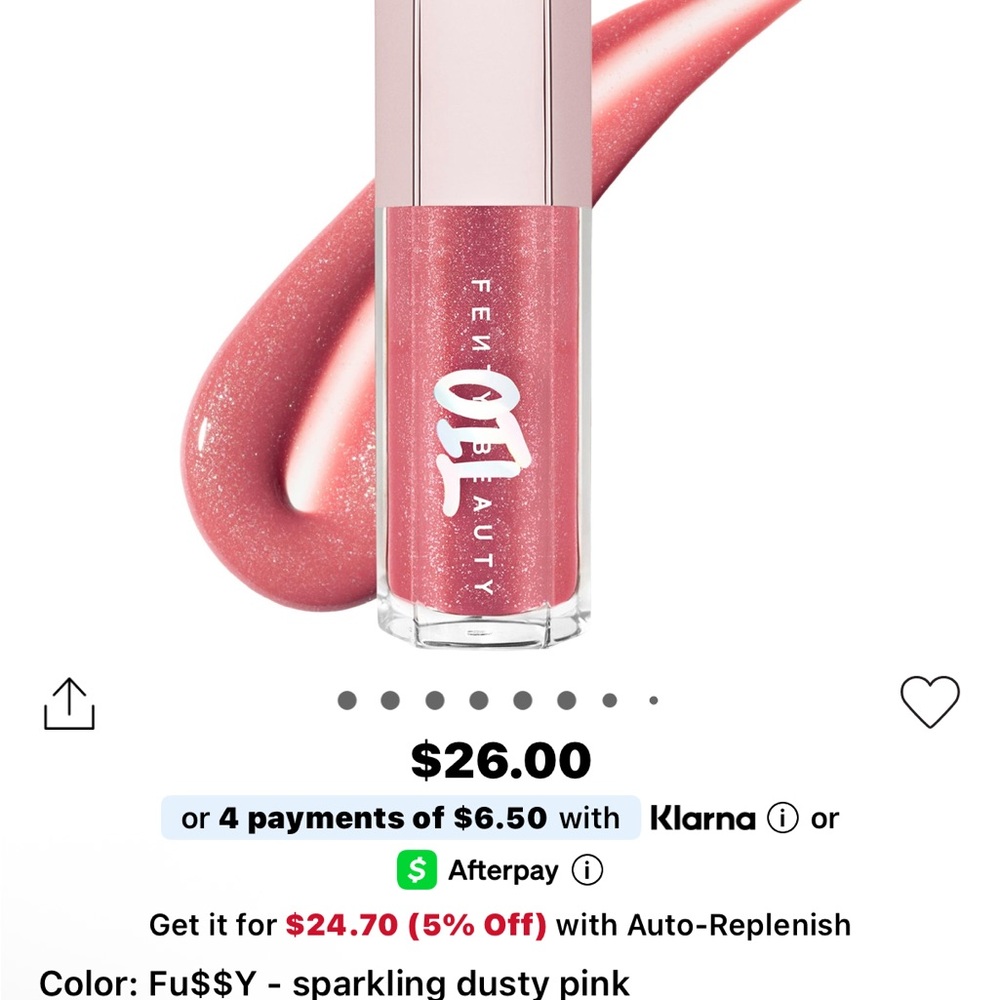 Fenty Beauty Gloss Balm Oil- Shade Fussy